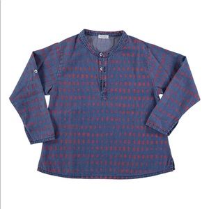 🎉HP🎉 Picnik 1 Y Blue and red button down top